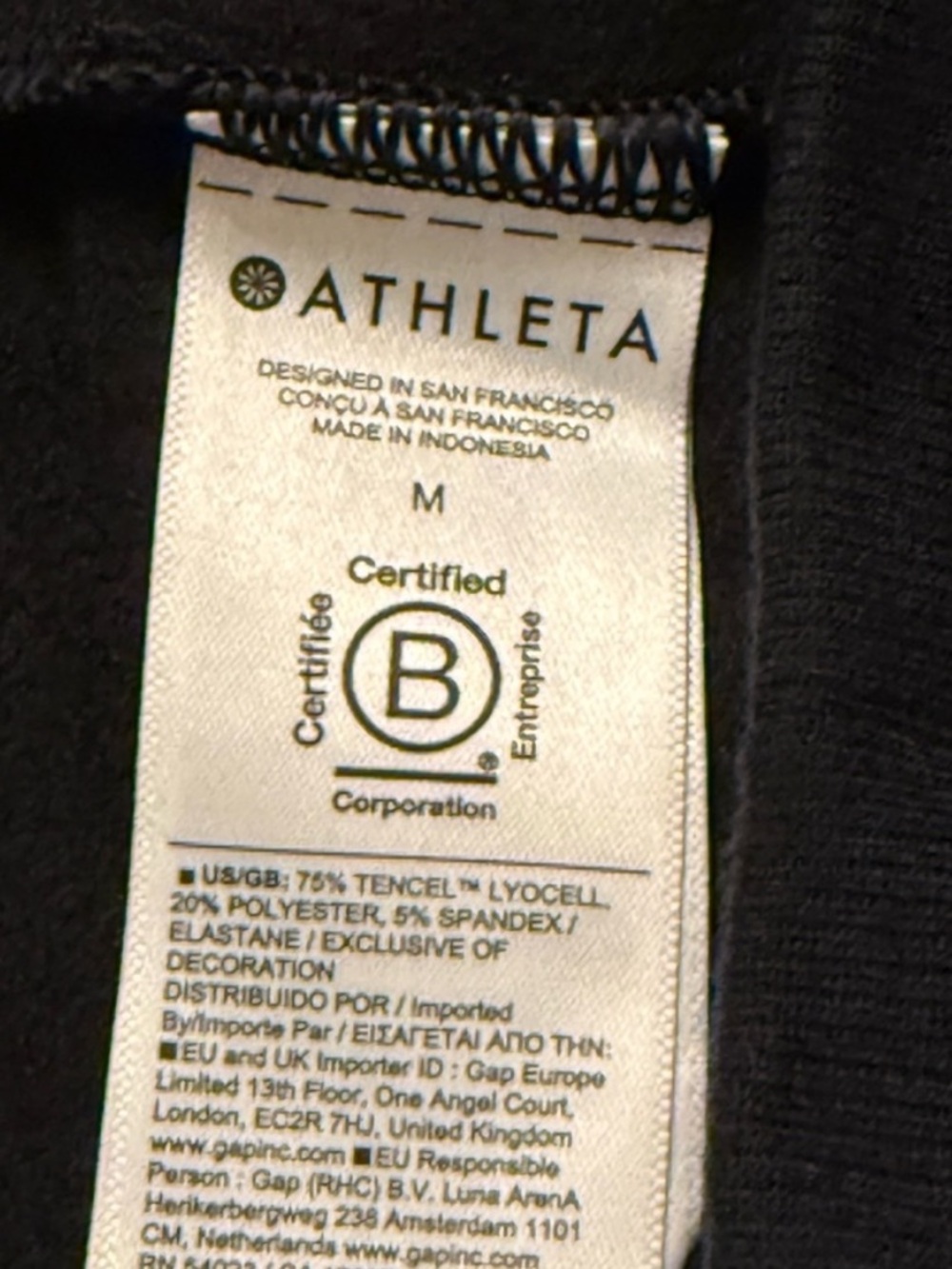 NWOT Athleta Black Coaster Luxe Jogger, Medium - Picture 9 of 14